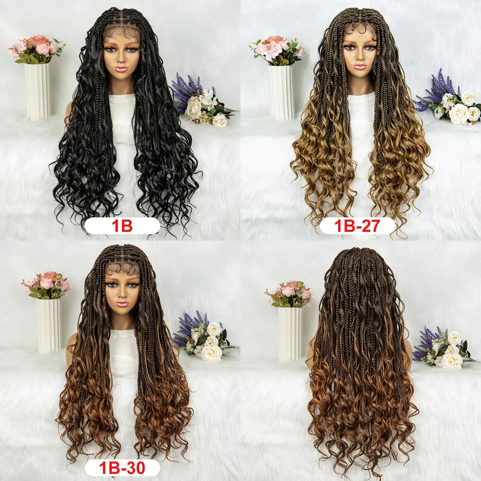 Knotless Box Braids & Dreadlocks Wig | Lace Front with Baby Hair