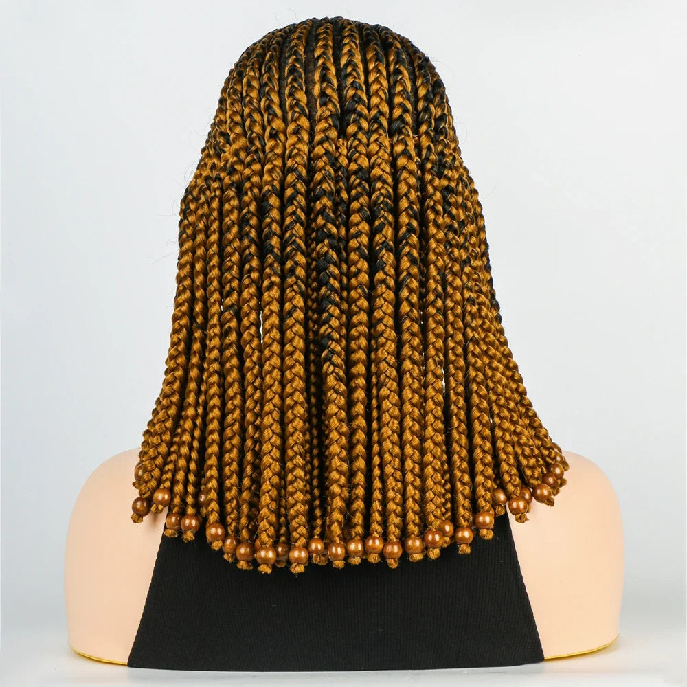 KIMA Beaded Cornrow Braids Bob Wig | Lace Front