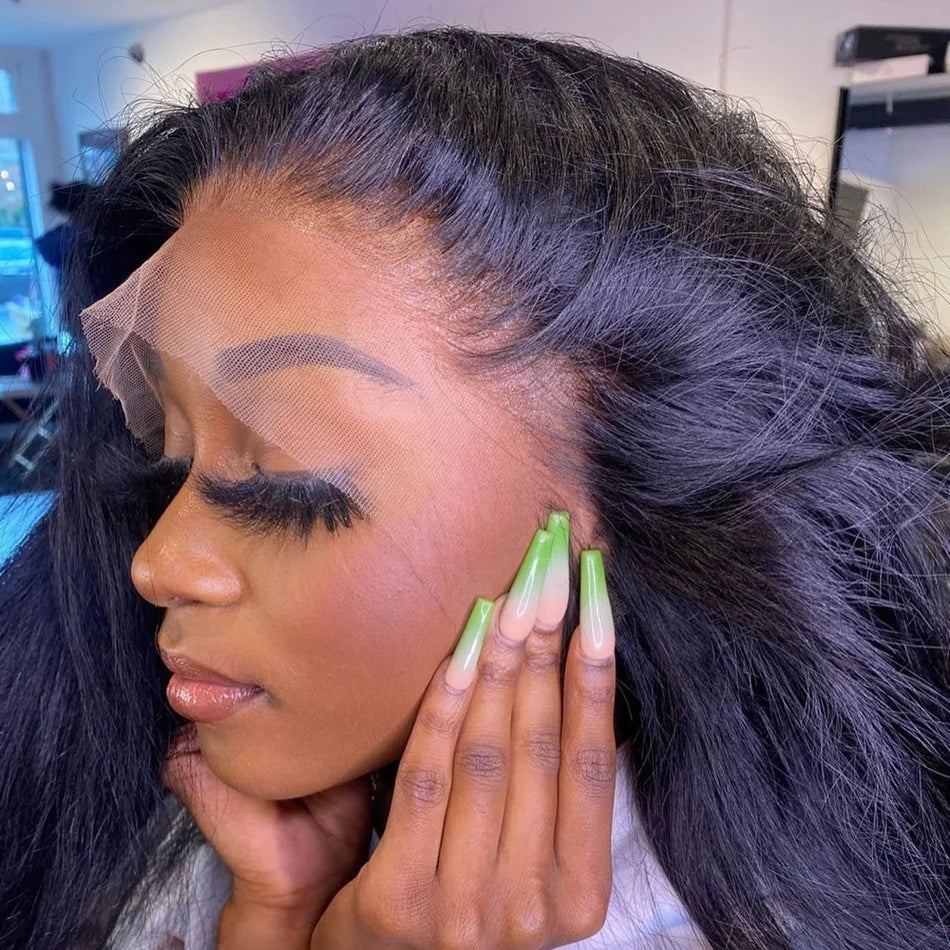 Straight HD Transparent Lace Frontal Wig | 13x4 & 4x4 Lace Closure | Pre-Plucked Human Hair