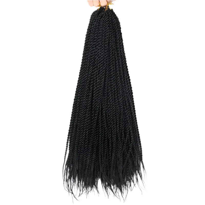 Full Star 30 Strand Pre-Twist Crochet Braids | Senegalese Twist | Ombre