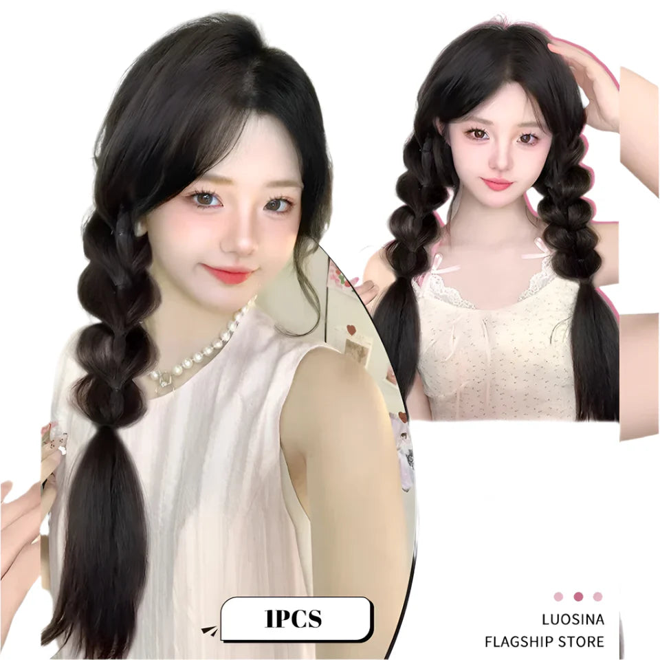 Long Claw Clip-In Braid Ponytail Extension | Heat-Resistant Synthetic Hairpiece | Party & Daily Wear