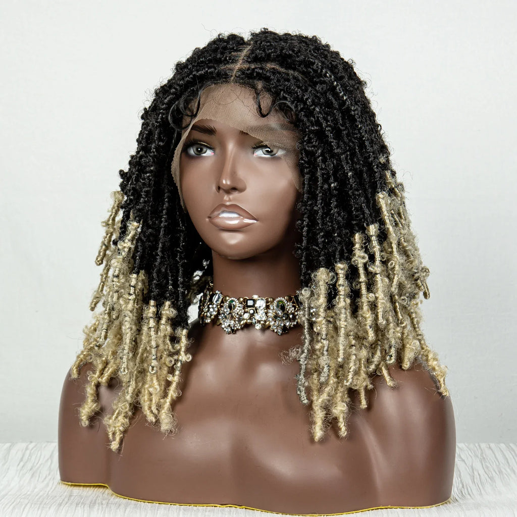 Butterfly Locs Crochet Braids Bob Wig | Lace Front | Dreadlock Style