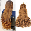 French Curly Crochet Braiding Hair - Ombre Spiral Curls - Pre-Stretched Synthetic Hair Extensions