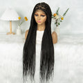 KIMA 36" Knotless Triangle Box Braids Wig | Transparent Full Lace