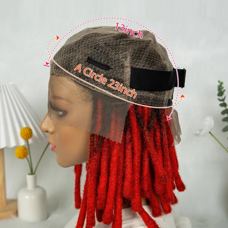 Short Locs Cornrow Braids Wig | Full Lace | Baby Hair | African Inspired