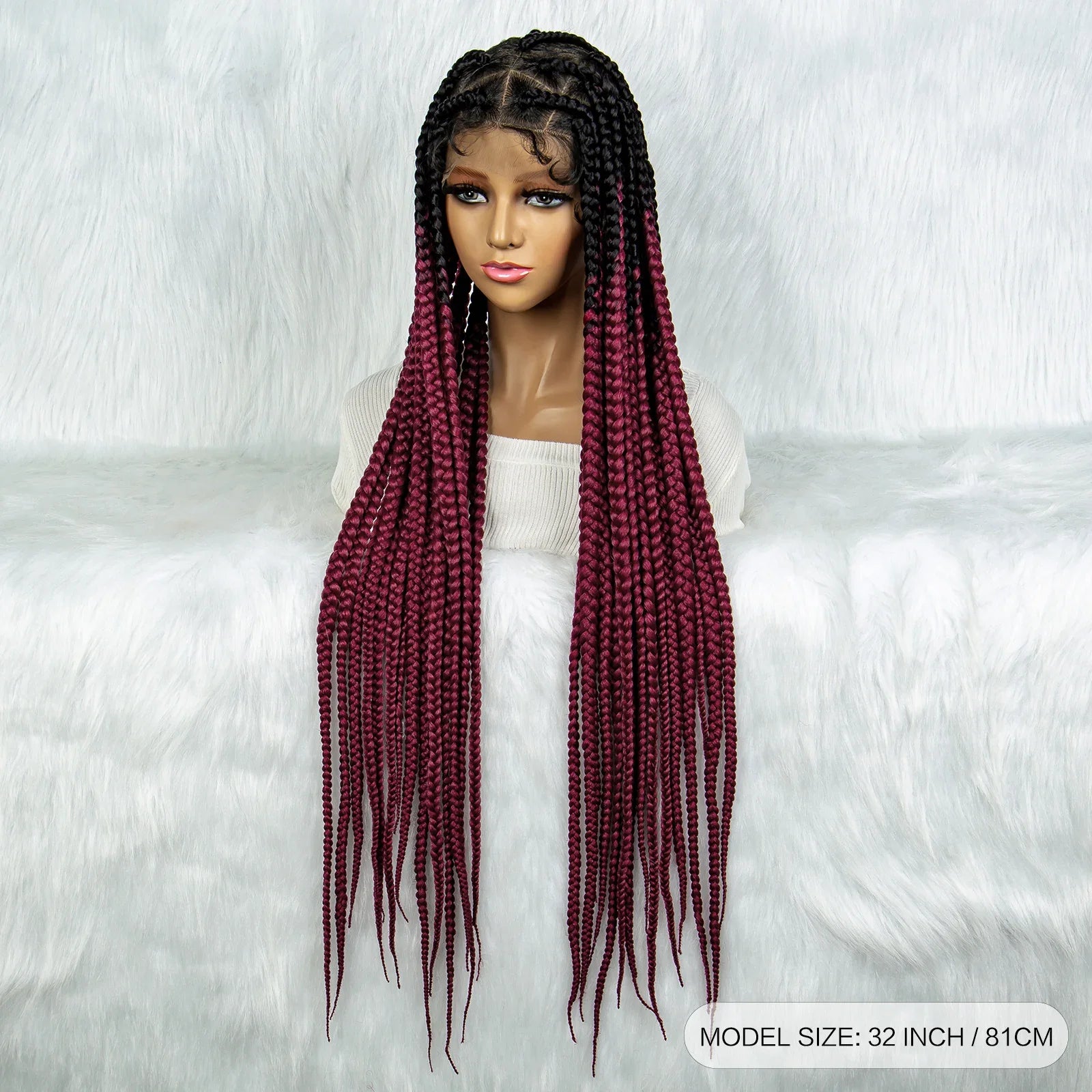 KIMA Colorful Braided Wig | Full Lace | Butterfly Locs & Dreadlocks Options
