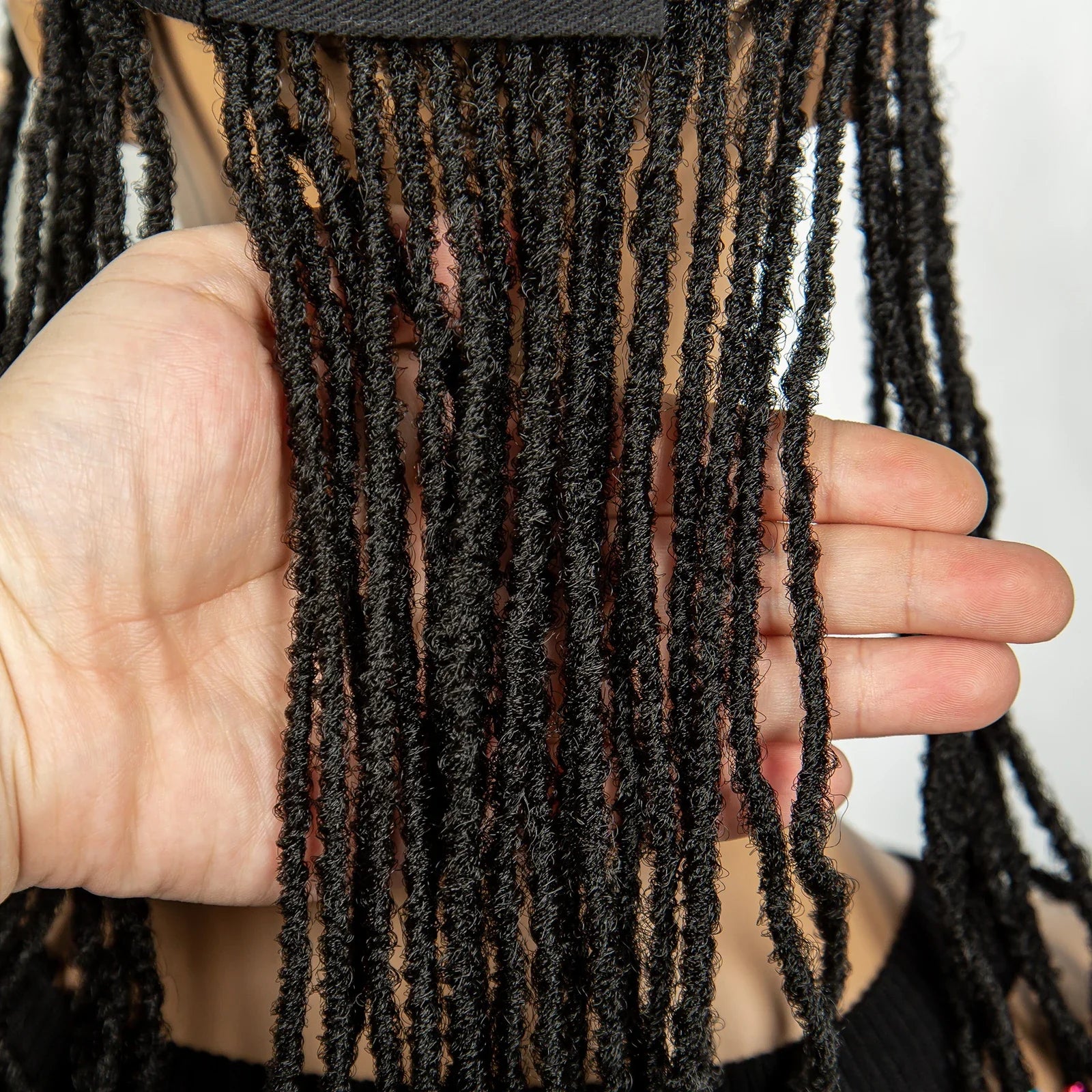 Braided Baseball Cap Wig | Adjustable Hat Wig | Afro Black Women & Girls