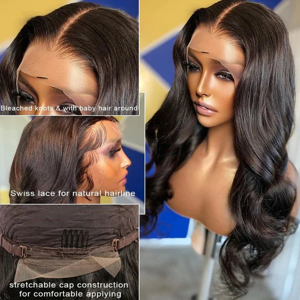 Brazilian Body Wave T-Part Lace Wig | Transparent Human Hair (Glueless, On Sale Clearance)