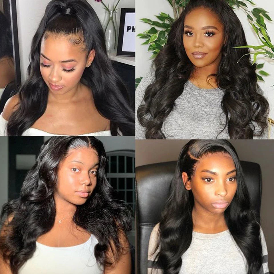 Brazilian Body Wave T-Part Lace Wig | Transparent Human Hair (Glueless, On Sale Clearance)