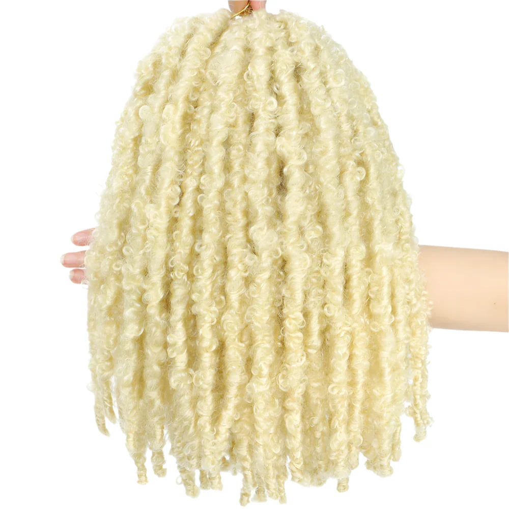 Butterfly Faux Locs Crochet Hair | 12/14" Distressed Goddess Locs | Pre-Looped | 12 Strands/Pack