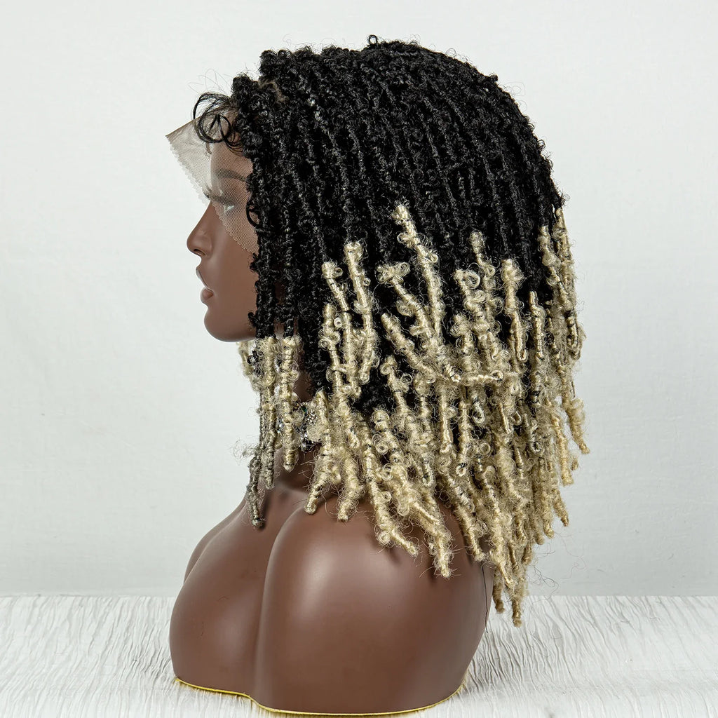 Butterfly Locs Crochet Braids Bob Wig | Lace Front | Dreadlock Style