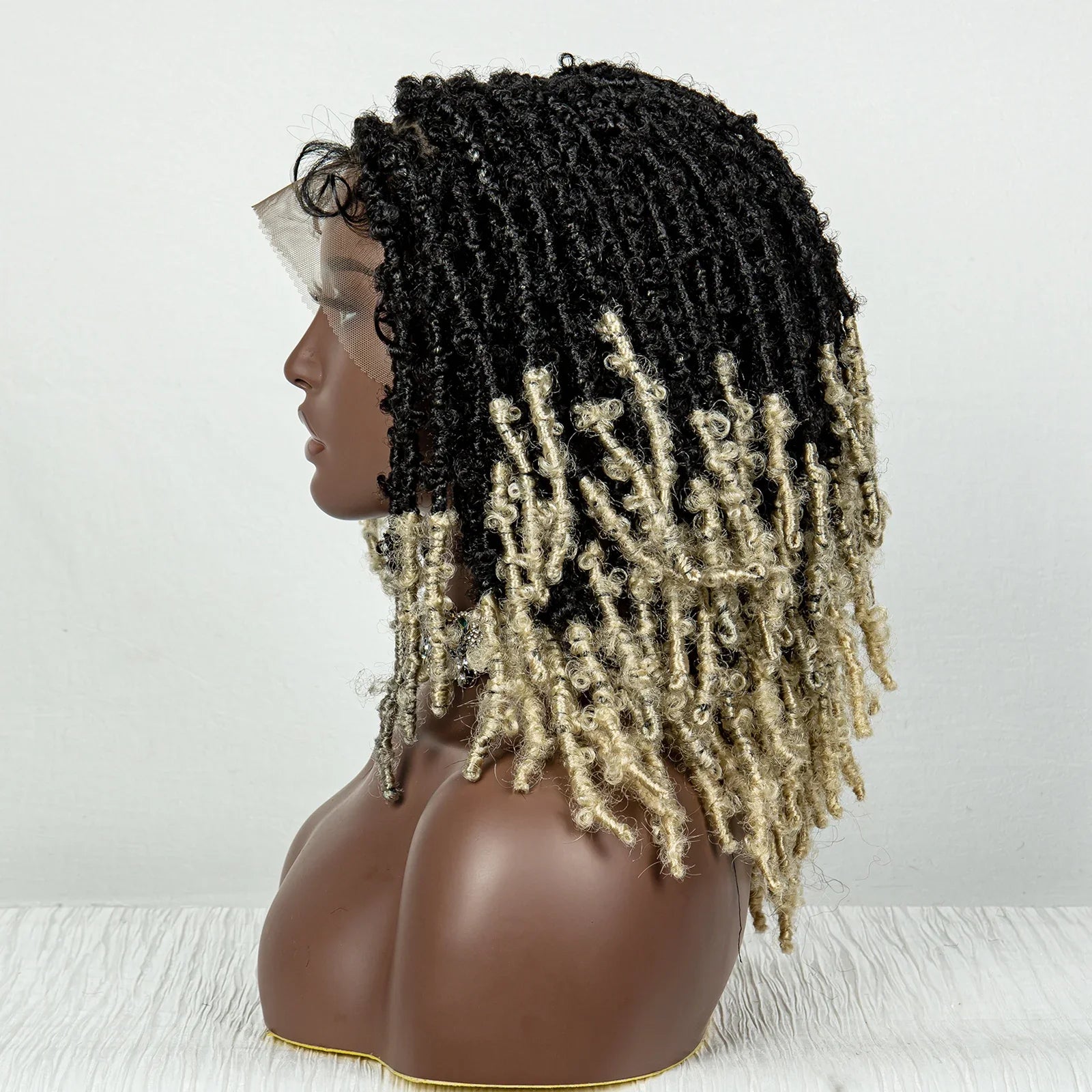 Butterfly Locs Crochet Braids Bob Wig | Lace Front | Dreadlock Style