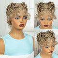 Ginger Orange Bantu Knotless Braids Wig | Full Lace | Baby Hair