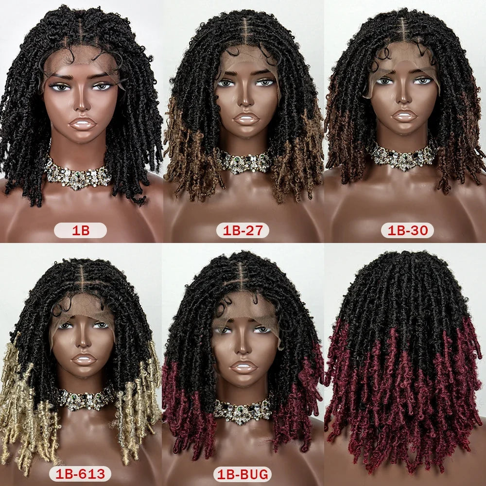 Butterfly Locs Crochet Braids Bob Wig | Lace Front | Dreadlock Style