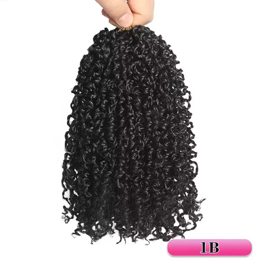 Pre-looped Yanky Twist Crochet Hair | 8/10/12 Inch Passion Twist Braids