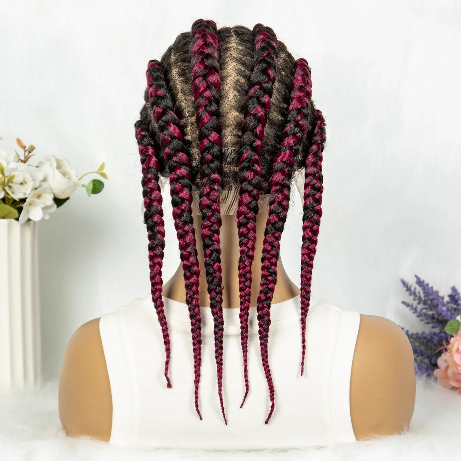KIMA Full Lace Cornrow Box Braids Wig | Versatile Braiding Styles