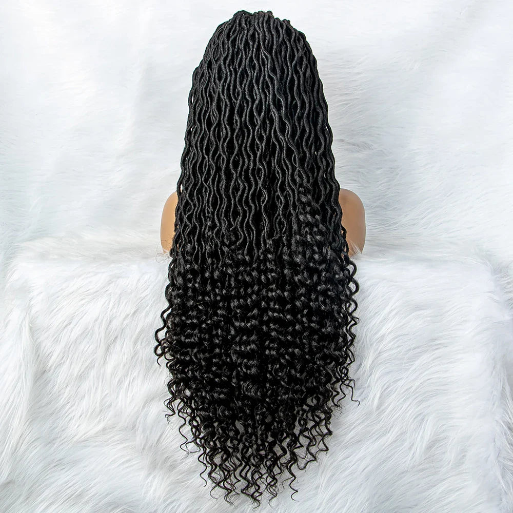 Goddess Box Braids Wig | Curly Ends | Full Lace | Crochet Hair | Black Women