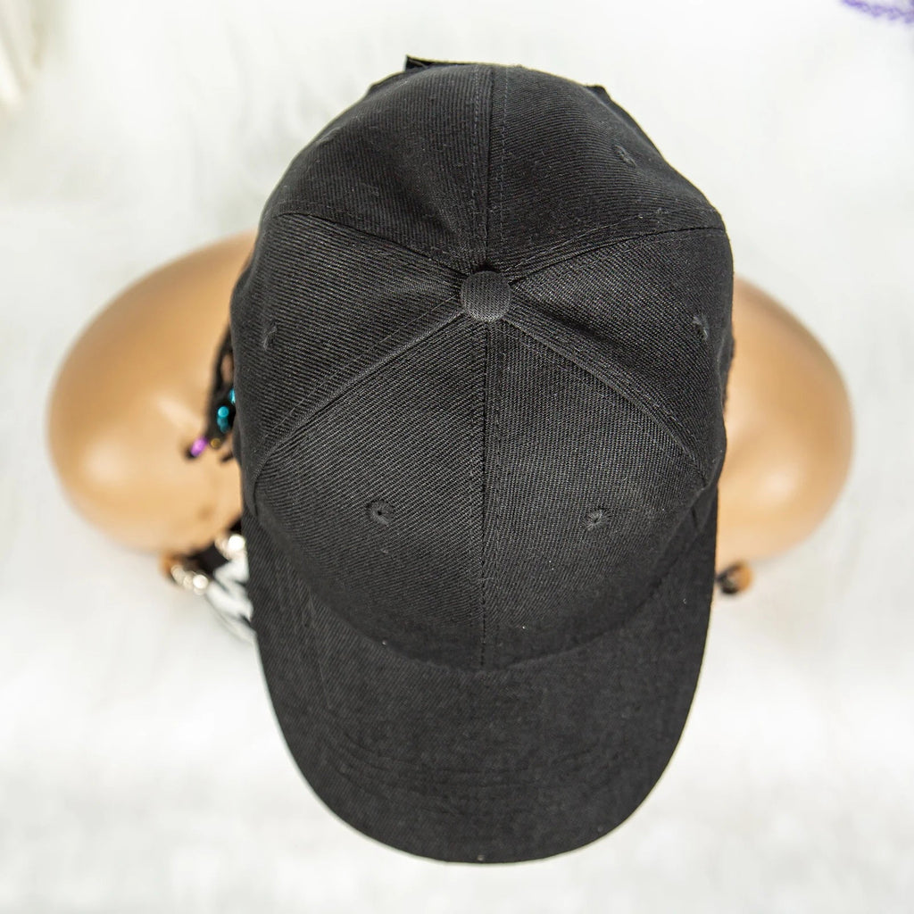 Braided Baseball Cap Wig | Adjustable Hat Wig | Afro Black Women & Girls