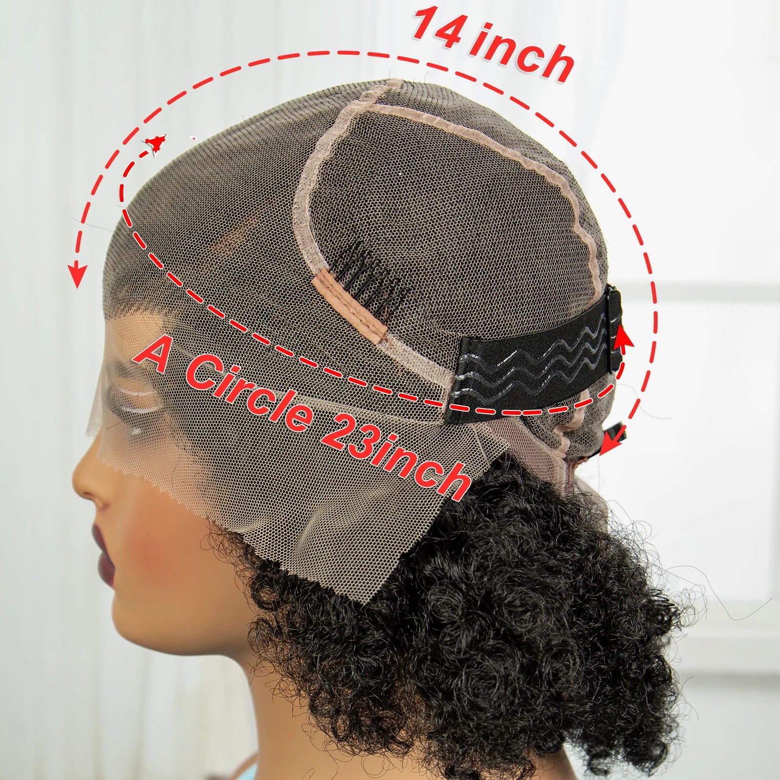 Short Afro Kinky Curly Cornrow Braids Wig | HD Full Lace | Baby Hair
