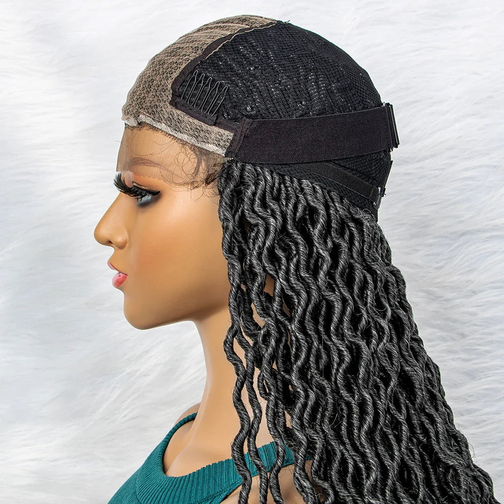 Goddess Box Braids Wig | Curly Ends | Full Lace | Crochet Hair | Black Women