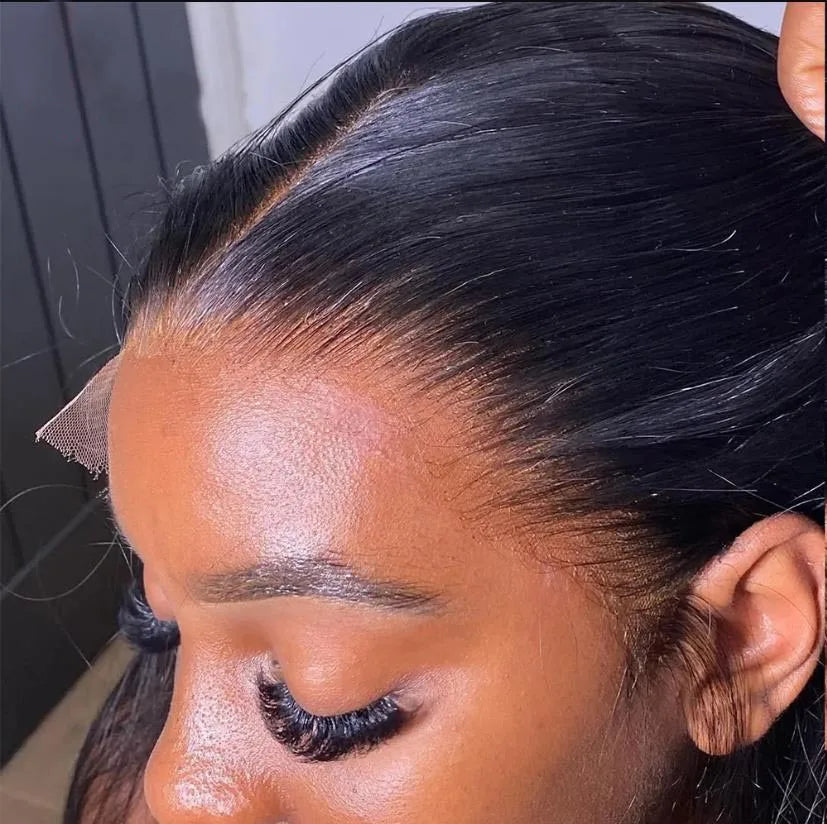 Straight HD Transparent Lace Frontal Wig | 13x4 & 4x4 Lace Closure | Pre-Plucked Human Hair