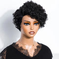 Natural Black Pixie Cut Wig | Short Curly Bob 13x1 Lace Front Human Hair (Pre-Plucked)