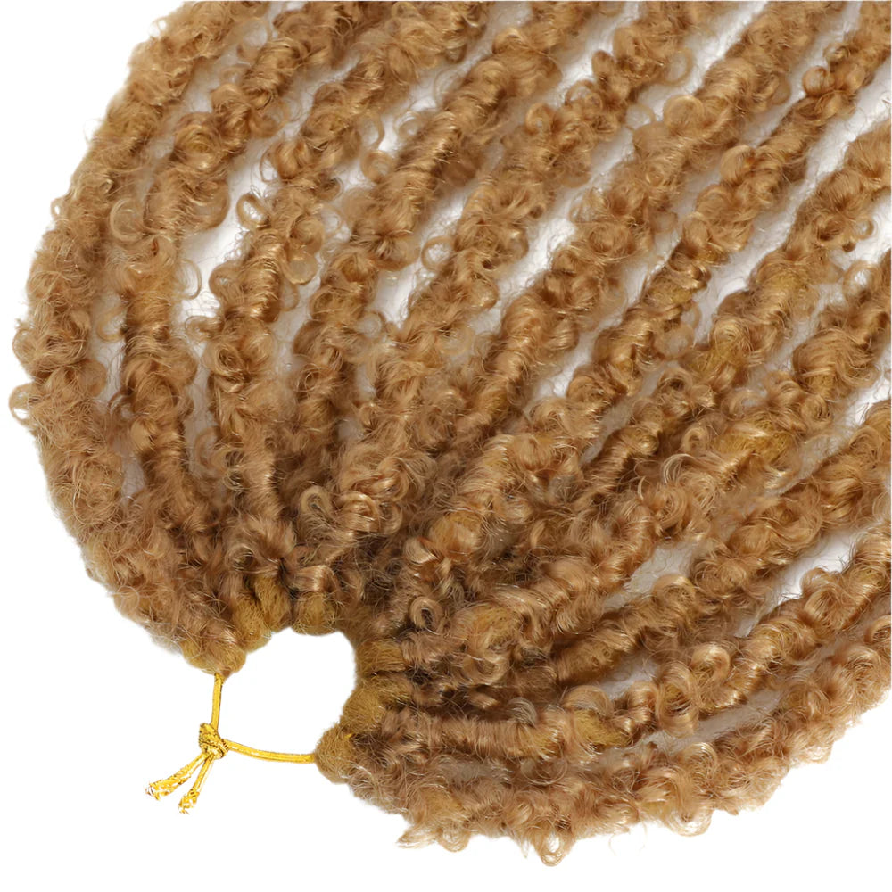 Butterfly Faux Locs Crochet Hair | 12/14" Distressed Goddess Locs | Pre-Looped | 12 Strands/Pack