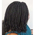 Short Box Braided Wig | Kinky Twist Crochet Wig | Heat Resistant | Synthetic Braids for Black Women