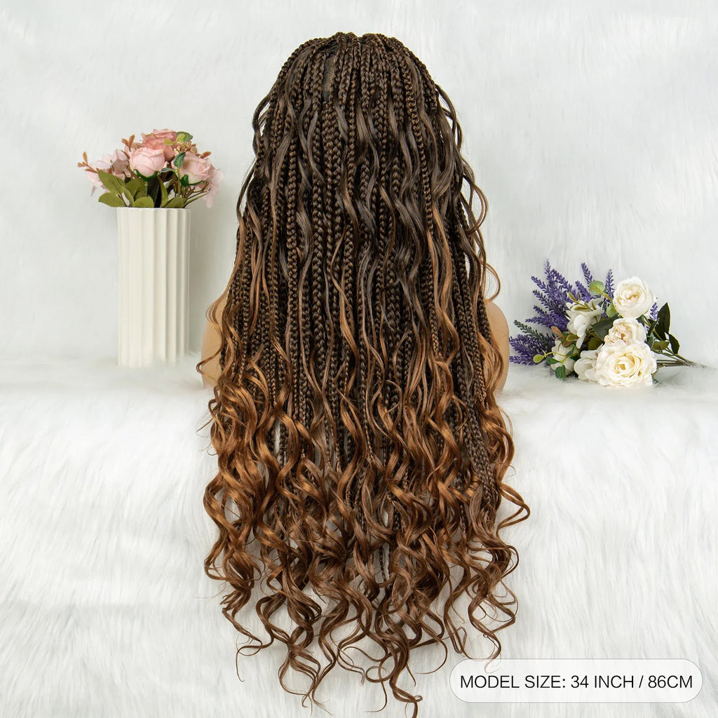 Knotless Box Braids & Dreadlocks Wig | Lace Front with Baby Hair
