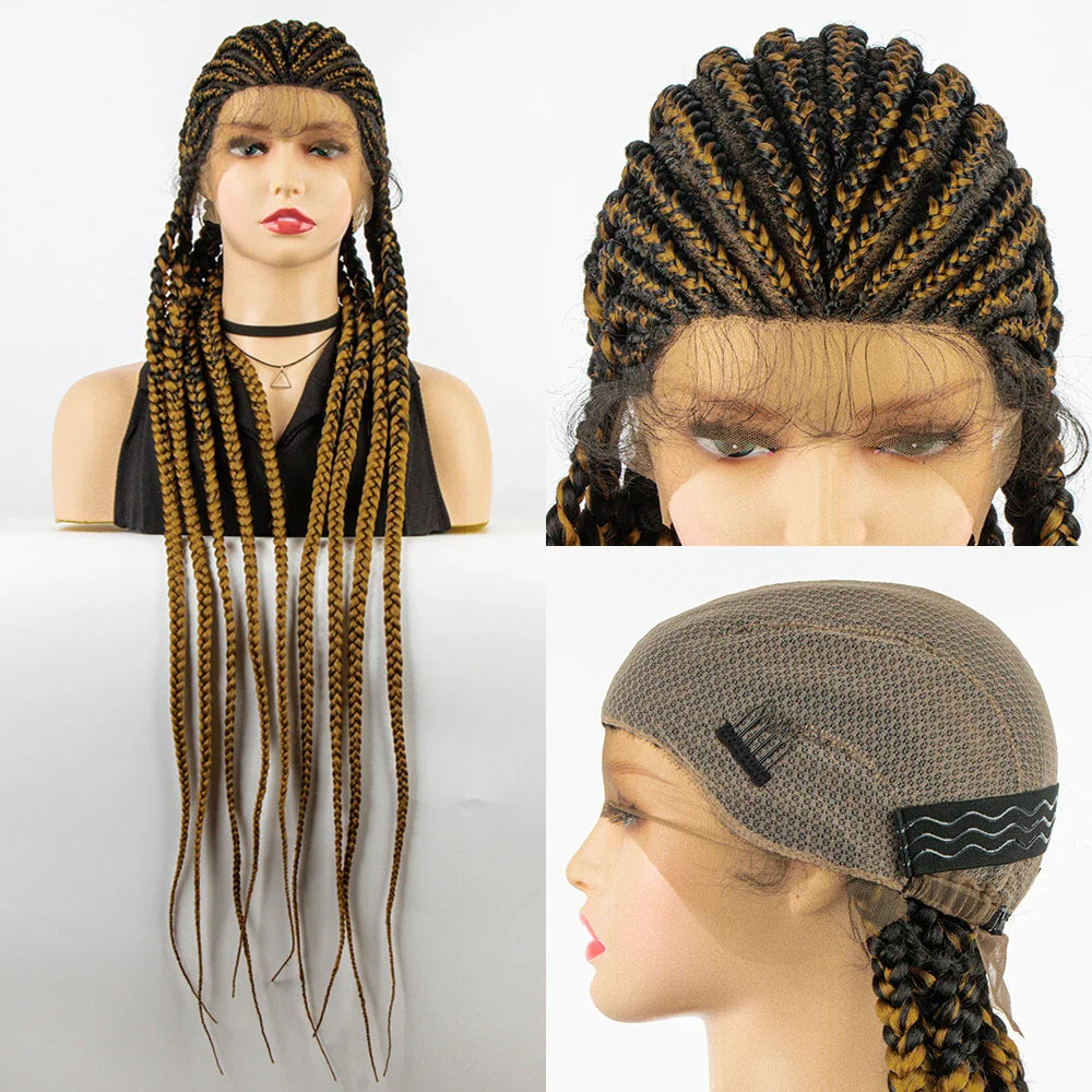 KIMA Cornrow & Box Braids Wig | Full Lace with Baby Hair