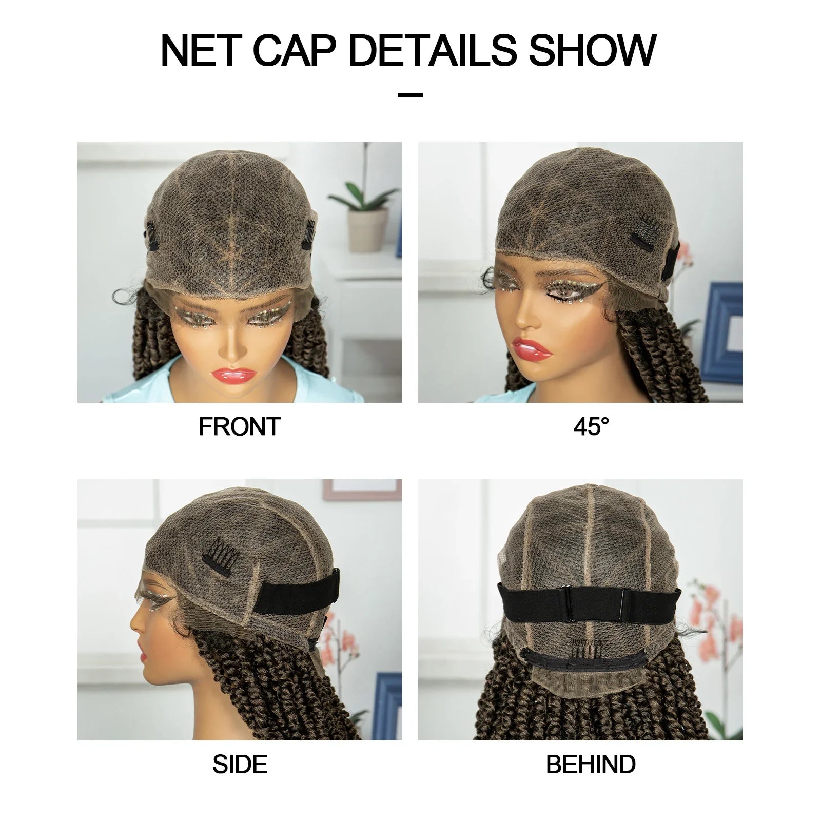 Burgundy Knotless Twist Dreadlocks Lace Front Wig | Crochet Braids | Full Lace | Black Women