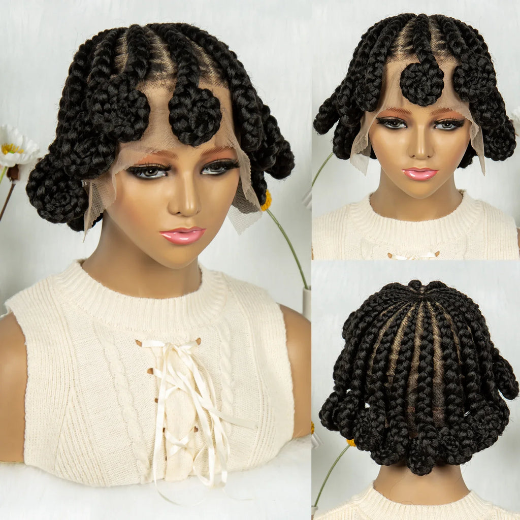 KIMA Dutch Cornrow Braided Full Lace Wig | Easy Install Dreadlocks Braid Wig