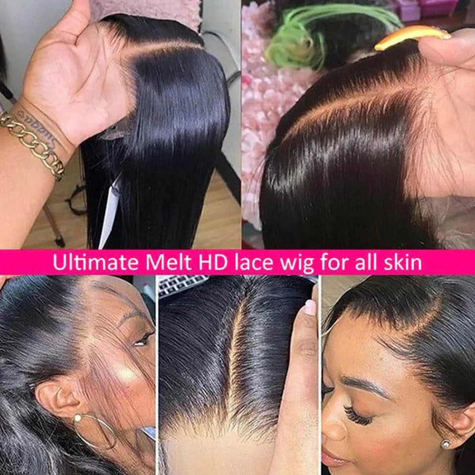 Brazilian Body Wave T-Part Lace Wig | Transparent Human Hair (Glueless, On Sale Clearance)