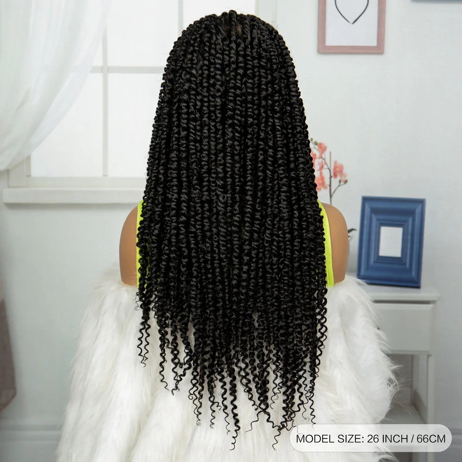 Burgundy Knotless Twist Dreadlocks Lace Front Wig | Crochet Braids | Full Lace | Black Women