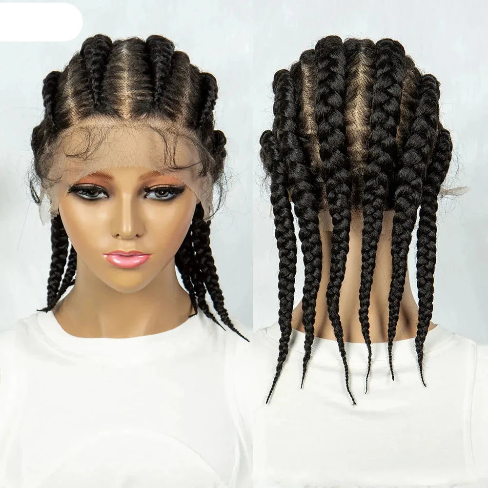 KIMA Full Lace Cornrow Box Braids Wig | Versatile Braiding Styles