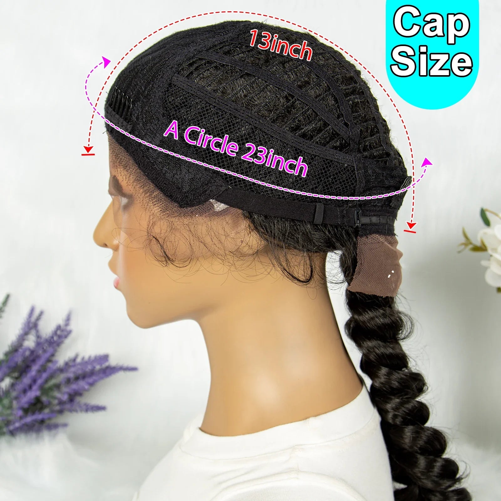 KIMA Dutch Braids Wig | 13x4 Lace Front | Kinky Curly Edges | Baby Hair
