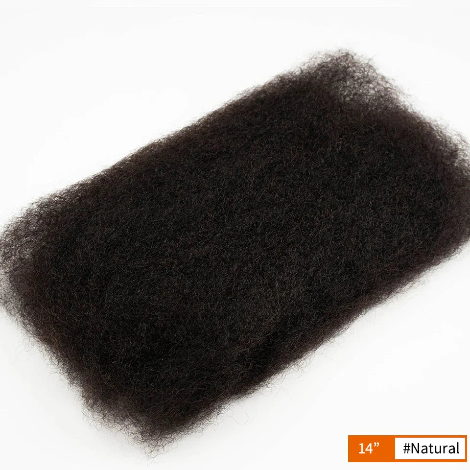 Brazilian Remy Afro Kinky Curly Bulk Hair | 50g/Pack | Dreadlock & Braid Extensions | Natural Look