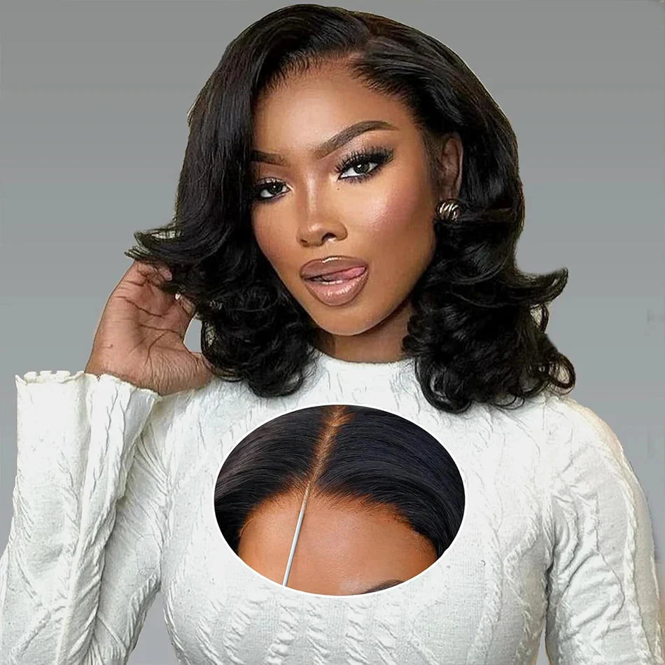 Malaysian Hair | Double Drawn | P4 27 | Ombre | Highlight | Bouncy Wave | Wear and Go | Glueless | Human Hair | Bob Curly Wigs