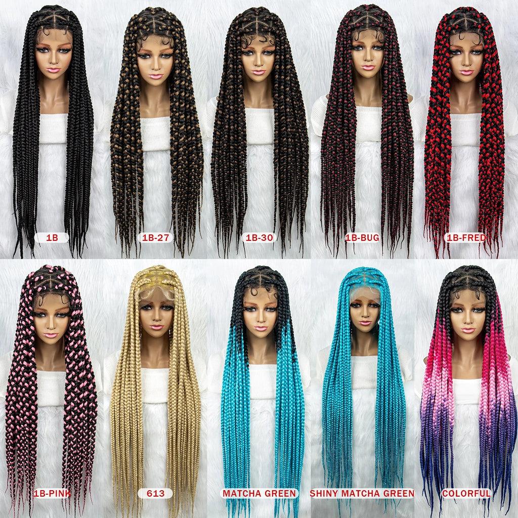 KIMA Colorful Braided Wig | Full Lace | Butterfly Locs & Dreadlocks Options