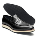 Luxury Men's Duotone Plain Toe Oxfords | Real Leather Wingtip Brogue Casual Dress Shoes (Height Increasing)