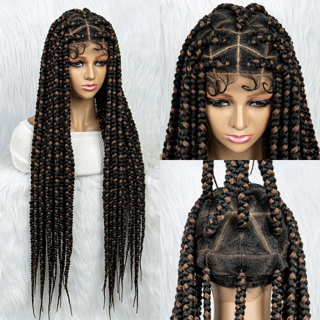 KIMA Colorful Braided Wig | Full Lace | Butterfly Locs & Dreadlocks Options