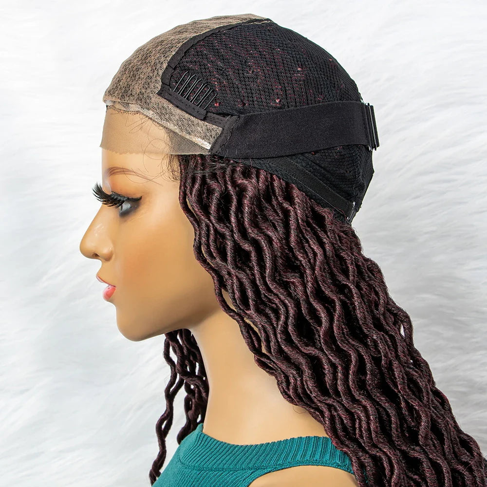 Goddess Box Braids Wig | Curly Ends | Full Lace | Crochet Hair | Black Women