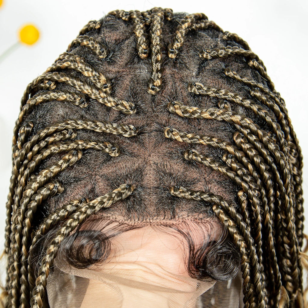 Boho Triangle Knotless Box Braids Wig | Full Lace | Baby Hair | KIMA Synthetic