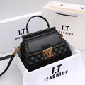 Women's Handbag New Autumn & Winter | High-End Light Luxury Diamond Grid Small Square Bag (Shoulder & Crossbody)