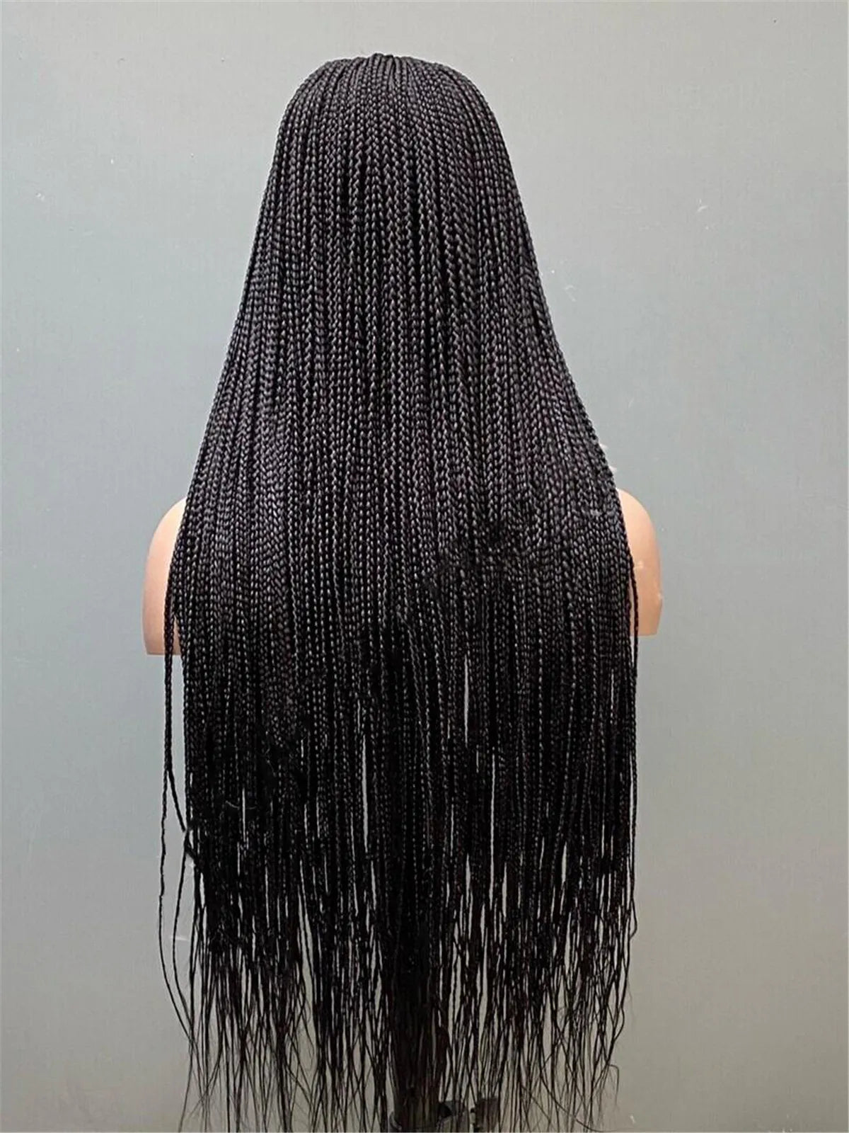 Ready-to-Ship 28" Center Part Box Braids Wig | 13x4 Lace Front | Middle Part | Kanekalon