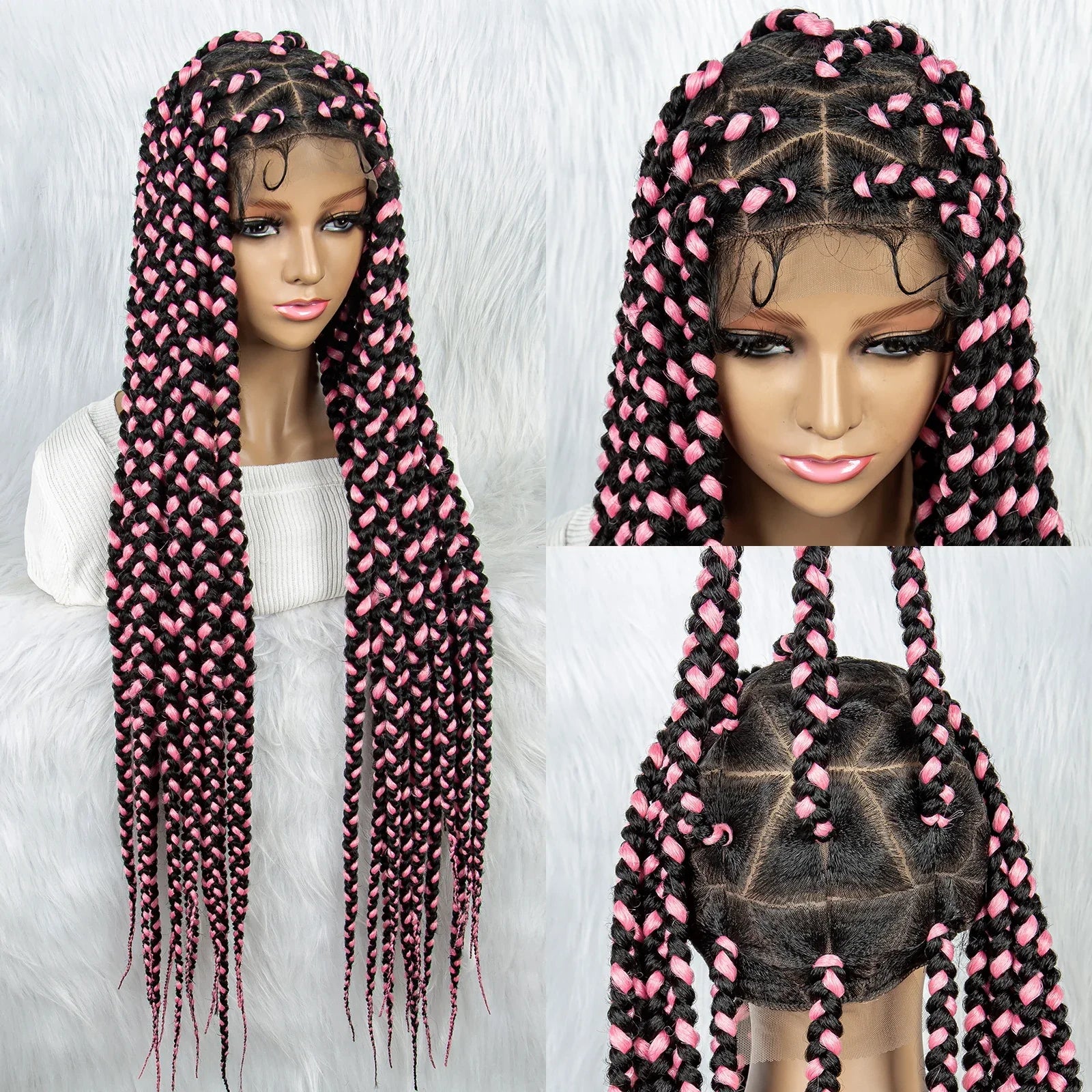 KIMA Colorful Braided Wig | Full Lace | Butterfly Locs & Dreadlocks Options