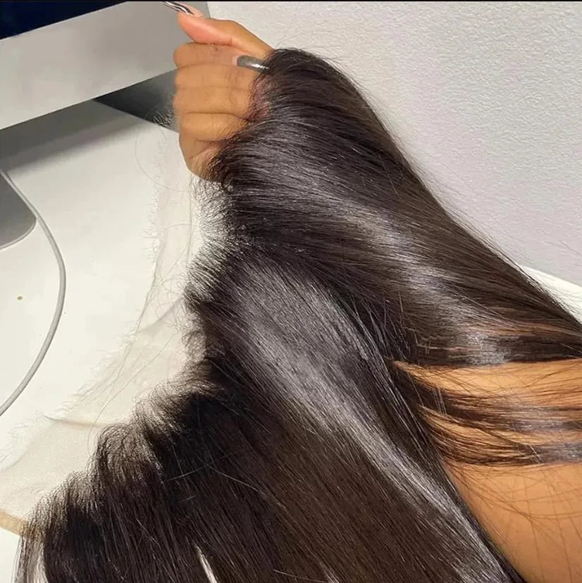 Straight HD Transparent Lace Frontal Wig | 13x4 & 4x4 Lace Closure | Pre-Plucked Human Hair