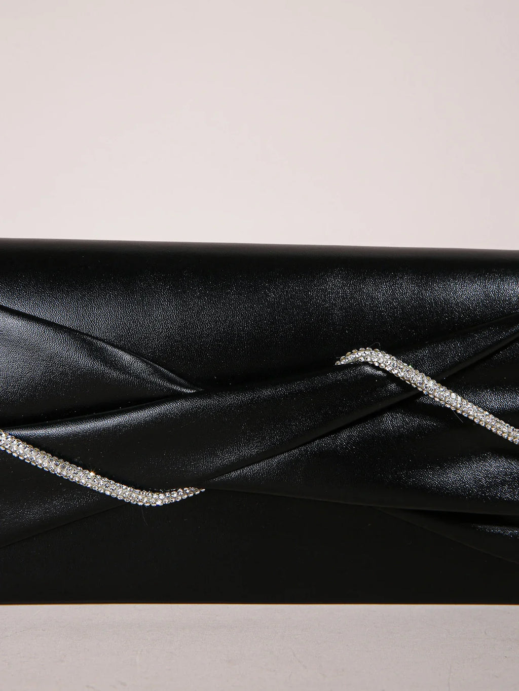 Hand Clutch Bag & Evening Clutch Bag for Women | Sparkling Crystal Rope Ruched Handbags & Glitter Envelope Purse for Party Girls