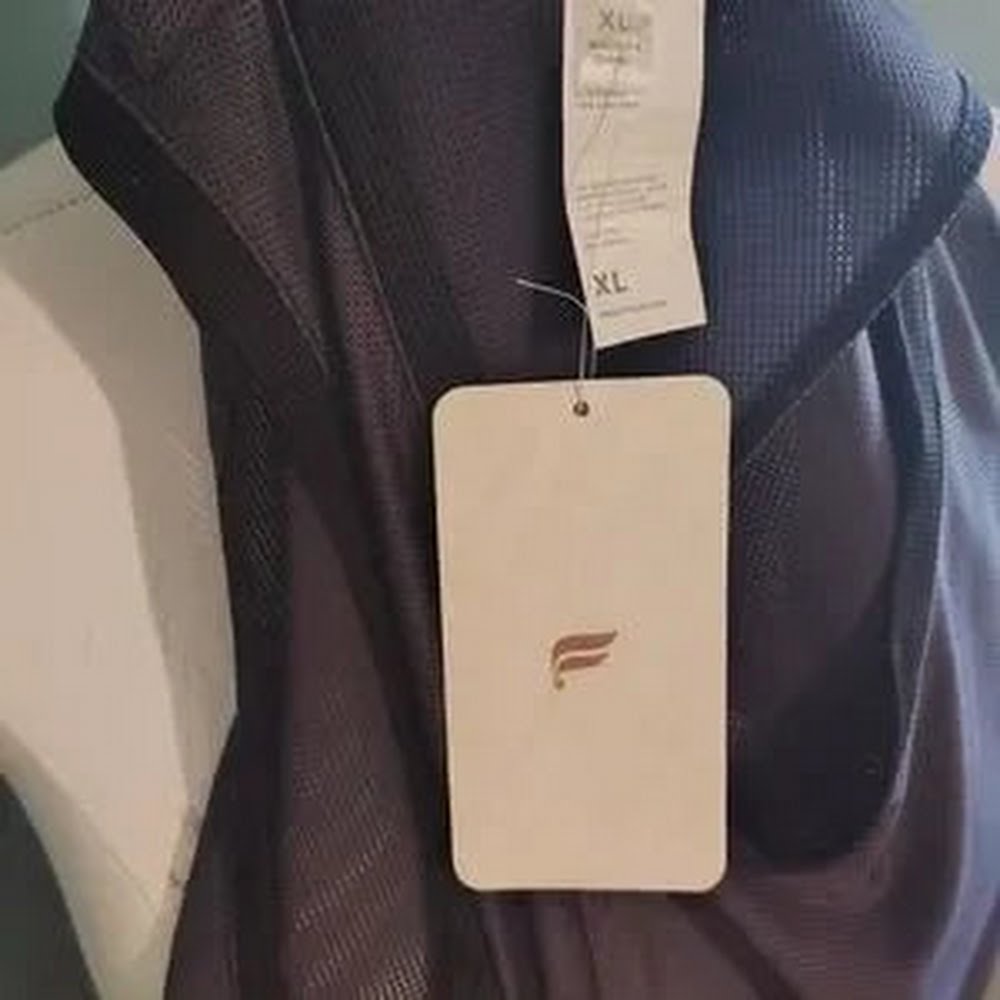 Fabletics women's Marissa Tie Up/Black Pewter Tank Size L