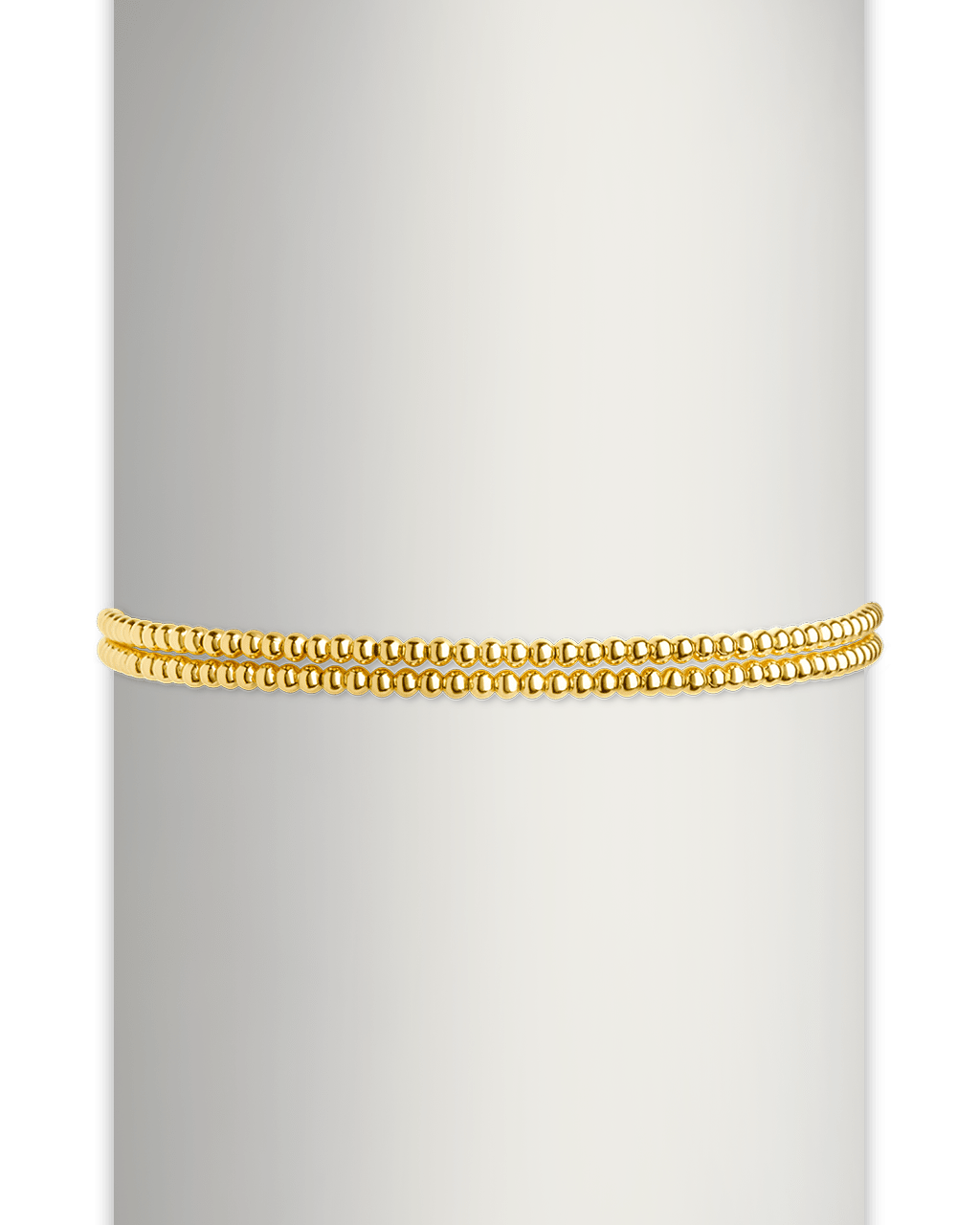 Sterling Silver Beaded Stretch Bracelet Sets